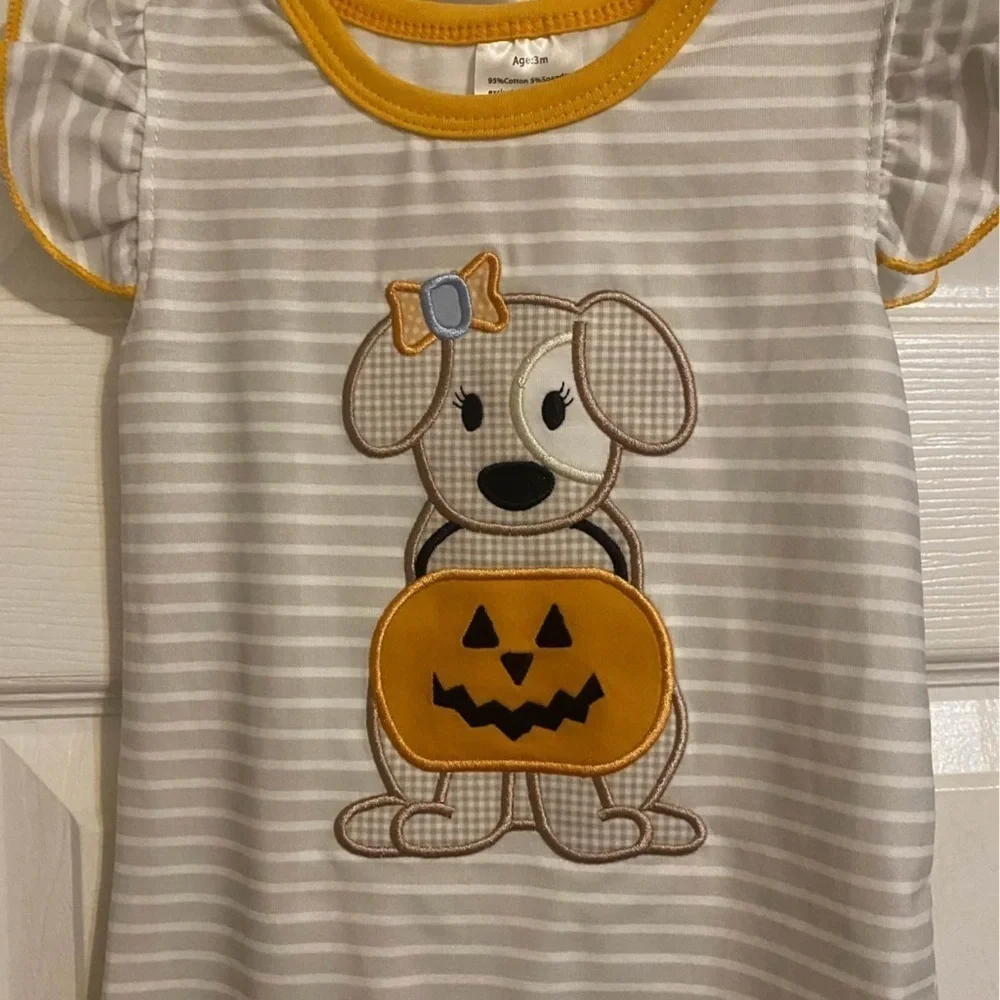 New Halloween Puppy Romper